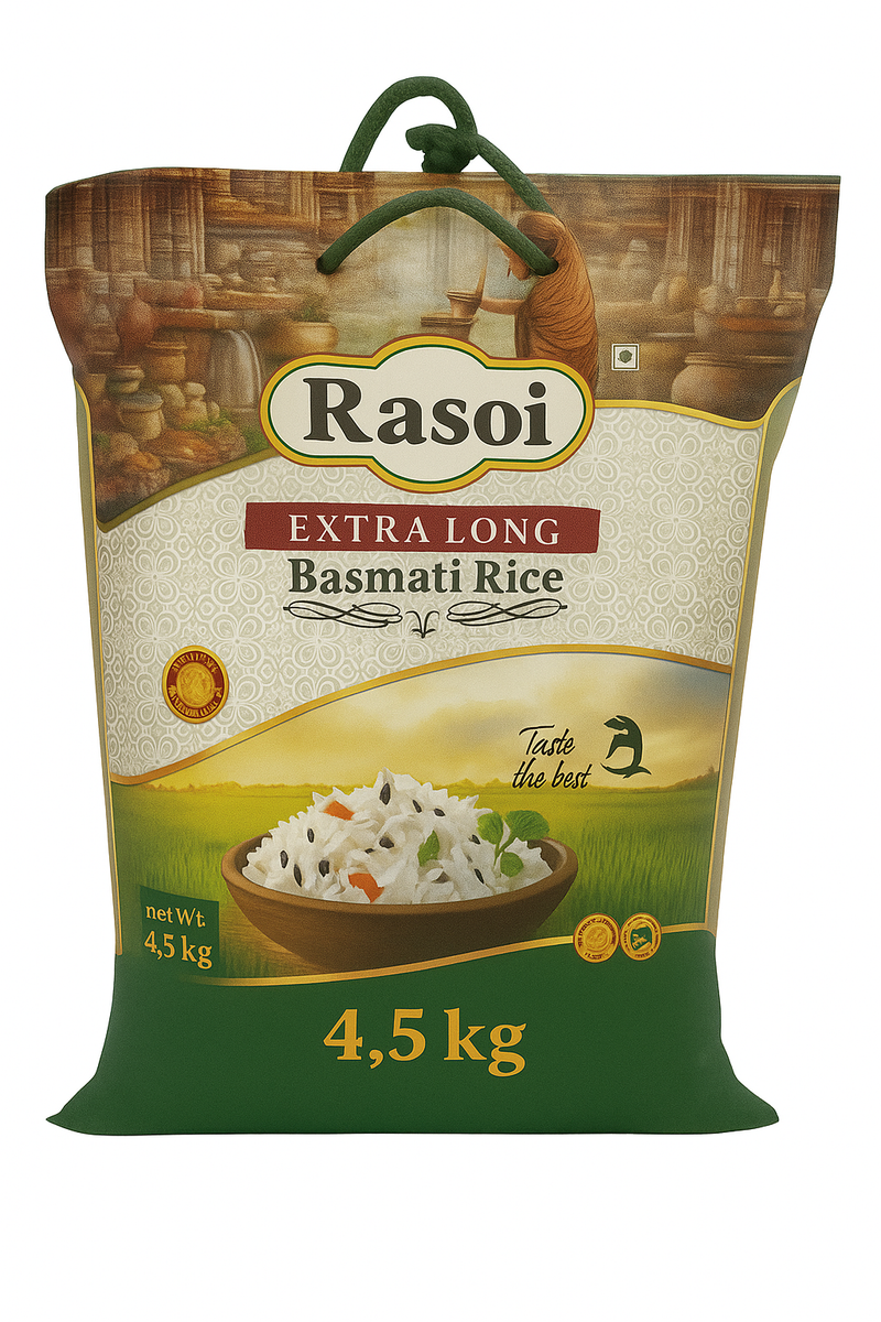 米・雑穀・粉類 Rasoi Extra Long Basmati Rice 5kg Rasoi Extra Long Basmati Rice 4.5 kg | Africa Products Shop