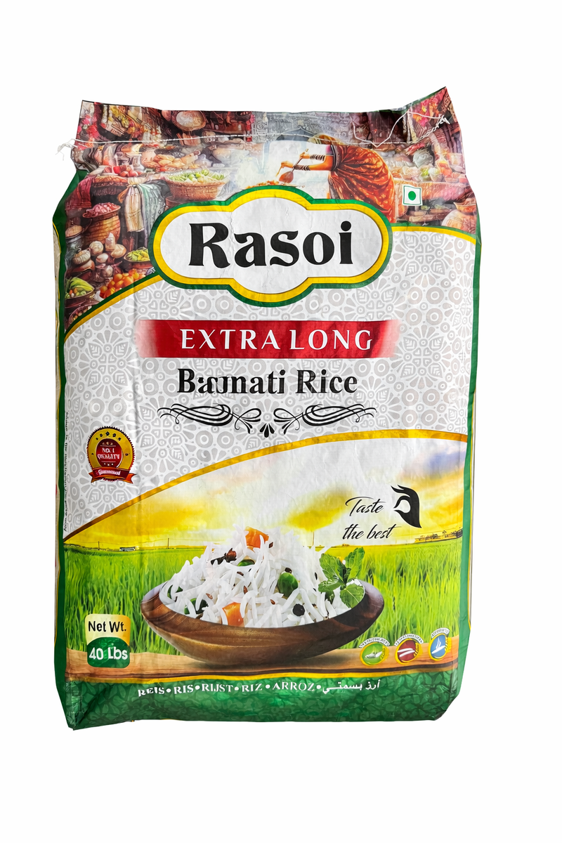 Rasoi Extra Long Basmati Rice 18 KG | Africa Products Shop