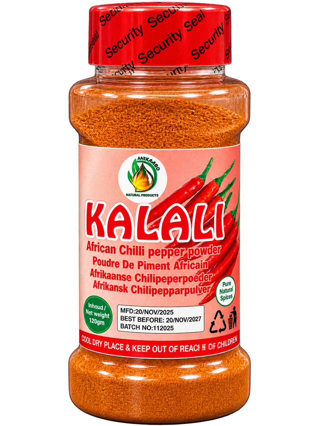 Kalali African Chilli Peper Powder Uganda 120 g