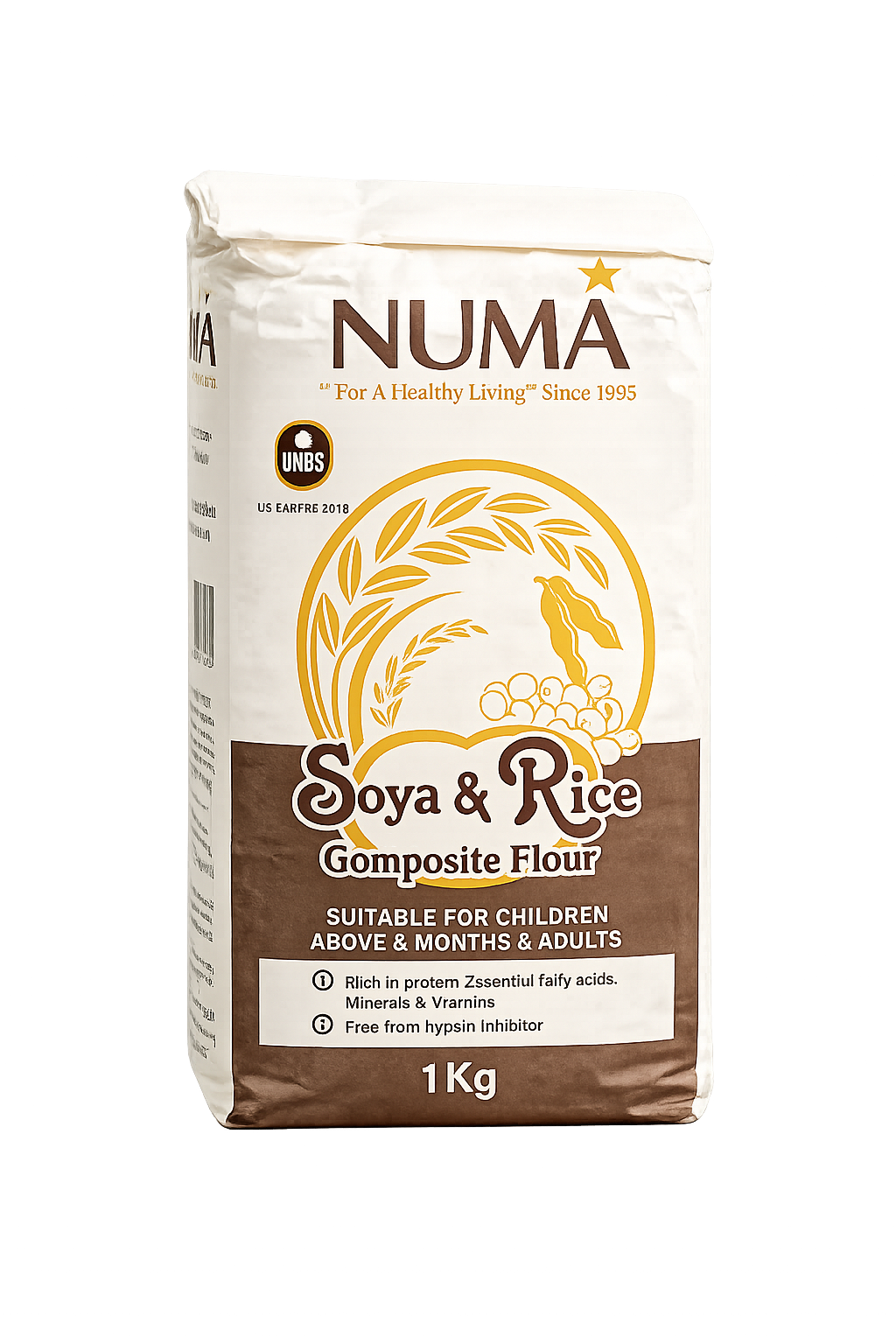 Numa Soya and Rice Composite Flour  1 kg