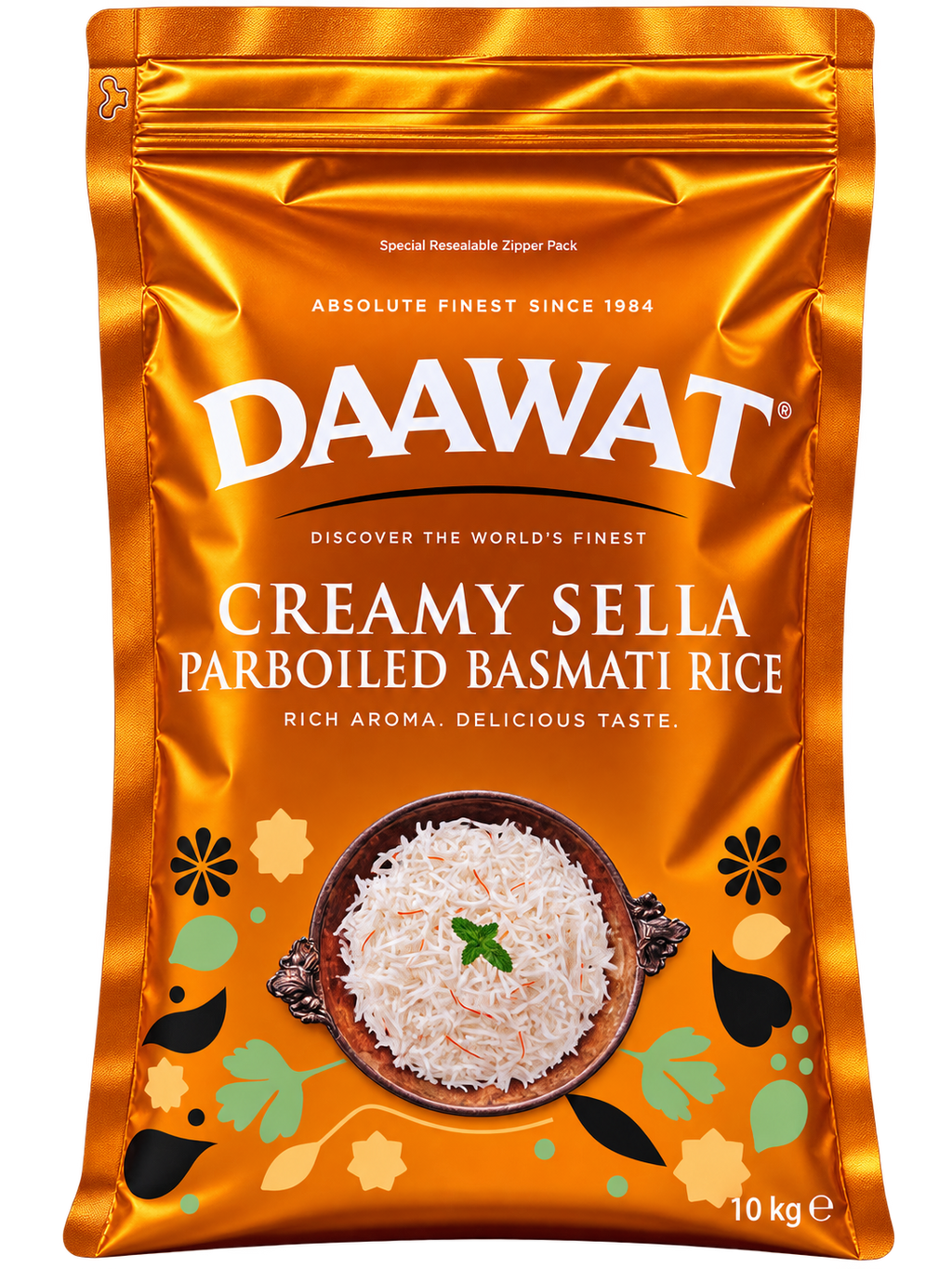 Daawat Creamy Sella Paraboiled Basmati Rice 10 kg