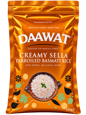 Daawat Creamy Sella Paraboiled Basmati Rice 10 kg