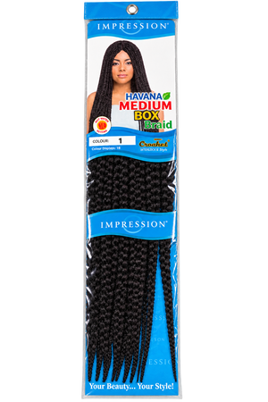 Impression Bulk - Havana Medium Box Braids Colour 1