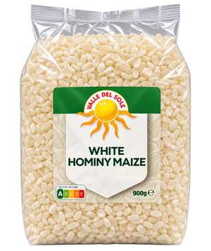 Valle Del Sole White Hominy Maize 900 g