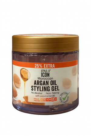 Icon Argan Oil Non-Flaking Styling Gel 525 ml