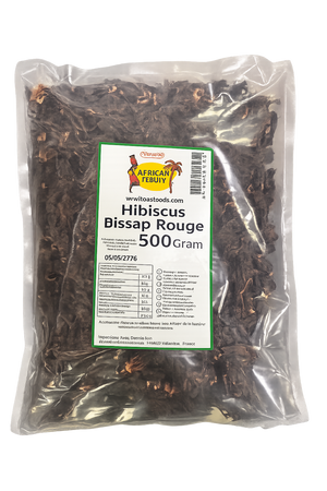 African Beauty Red Hibiscus Flowers 500 g
