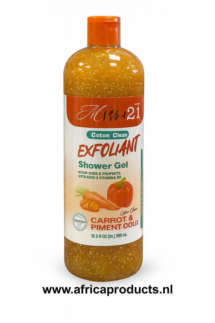 Misba21 Exfoliant Shower Gel Carrot and Piment Doux 1000 ml