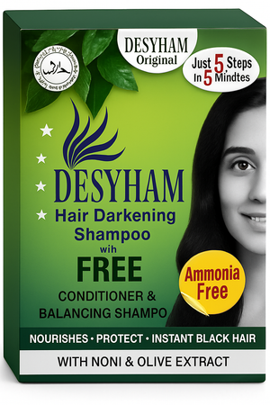 Desyham Hair Darkening Shampoo Conditioner (Black) 26 ml