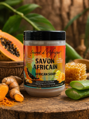 Secret d'Afrique Clarifying and Exfolianting African Black Soap 700 g