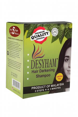 Desyham Hair Darkening Shampoo with Conditioner Black 1 x 5