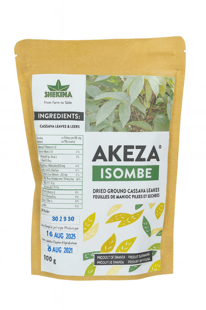 Akeza Isombe Dried Ground Cassava Leaves 200 g