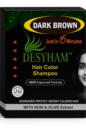Desyham Hair Shampoo Dark Brown 5 pieces