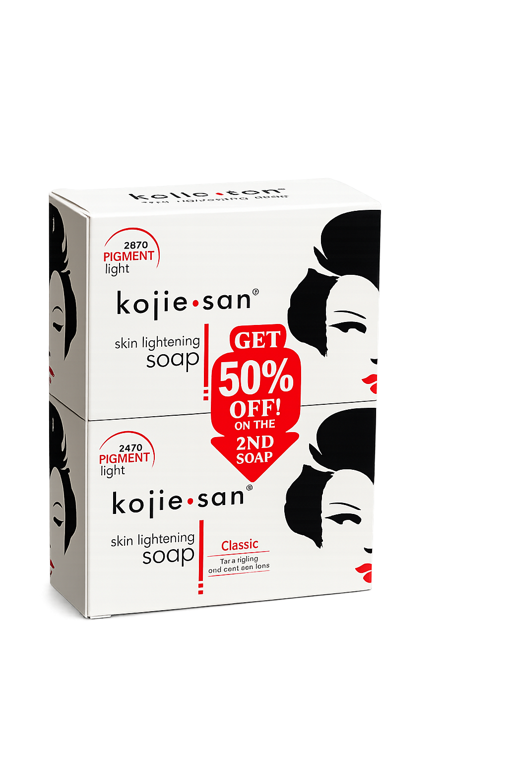 Kojic Kojie-san  Skin Lightening Saop Classic 2 pieces