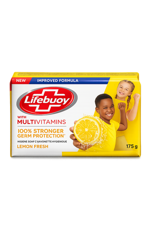 Lifebuoy Lemon Multivitamins Fresh Soap Multivitamins 100% Strong Protection 175 g