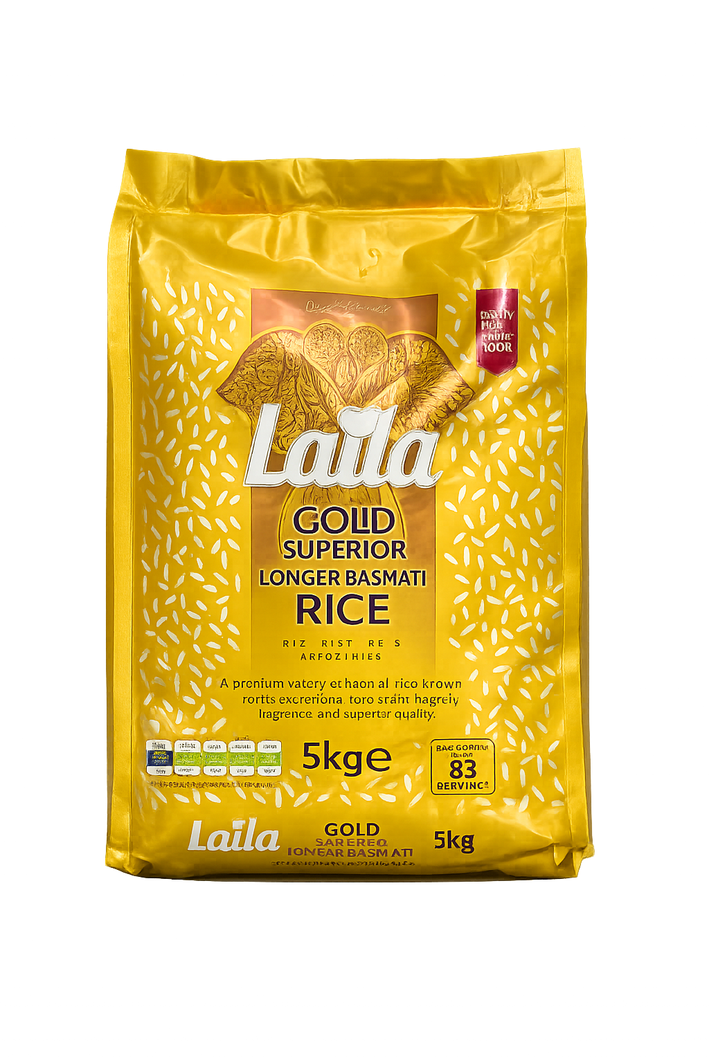 Laila Gold Superior Longer Basmati Rice 5 kg