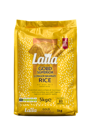 Laila Gold Superior Longer Basmati Rice 5 kg