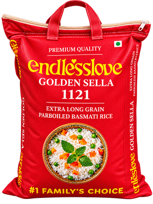 Endlesslove Golden Sella 1121 Extra Long Grain Paraboiled Basmati Rice 5kg