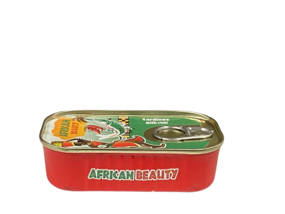 African Beauty Sardines Chili 125 g