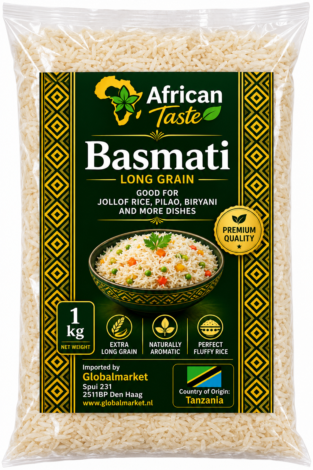 African Taste Basmati Rice 1 kg