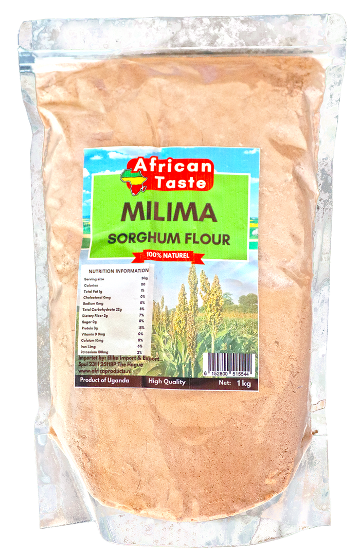 African Taste Bio Red Sorghum Flour Milima Uganda 1kg