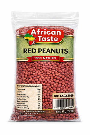African Taste Red Peanuts Uganda 1kg
