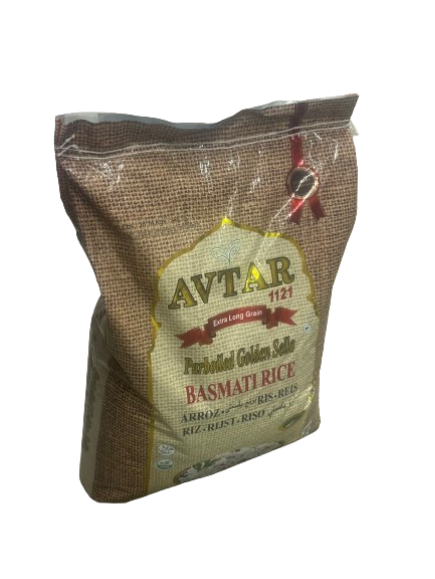 Avtar 1121 Paraboiled Golden Sella Basmati Rice 20 kg