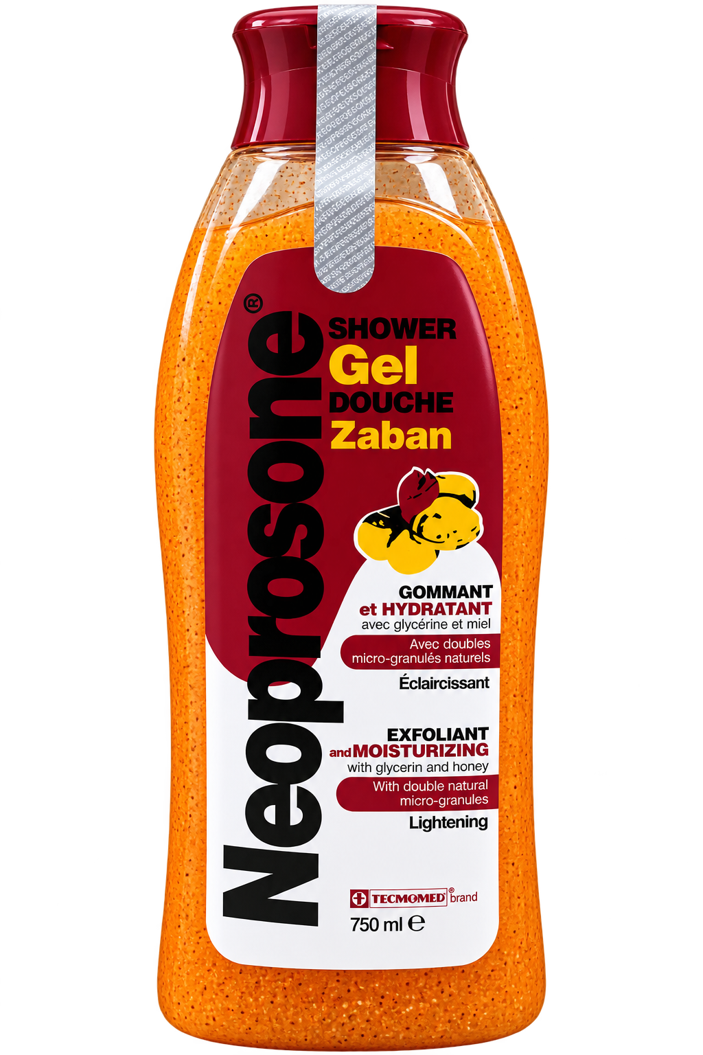 Neoprosone Exfoliant and Moisturizing  Zaban Shower Gel 750 ml