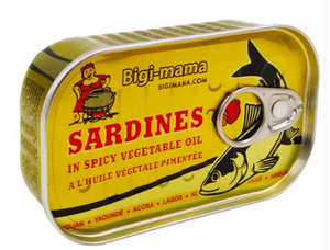 Bigi Mama Sardines Spicy Vegetable Oil 125 g