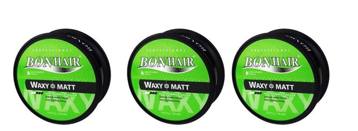 Bonhair Waxy Matte Hair Styling Wax 3 Pieces