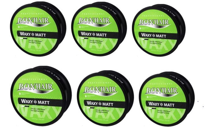 Bonhair Waxy Matte Hair Styling Wax 6 Pieces