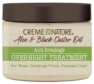 Creme of Nature Aloe Black Castor Oil Overnight Treatment 4.7oz - Africa Products Shop