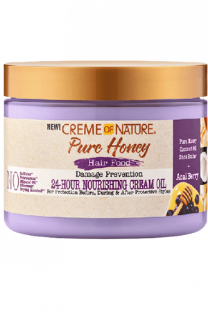 Creme of Nature Pure Honey Hair Food Damage Prevention Nourishing Cream Oil 4oz - Africa Products Shop