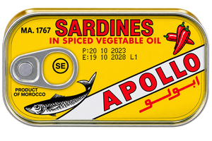 Apollo Sardines in Spiced Vegetable Oil 125g