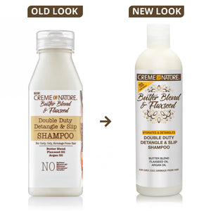 Double Duty Detangle &amp; Slip Flaxseed Shampoo 355 ml