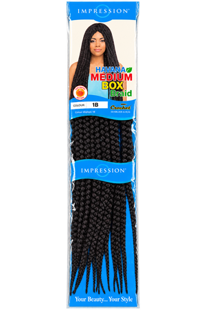 Impression Bulk - Havana Medium Box Braids Colour 1B