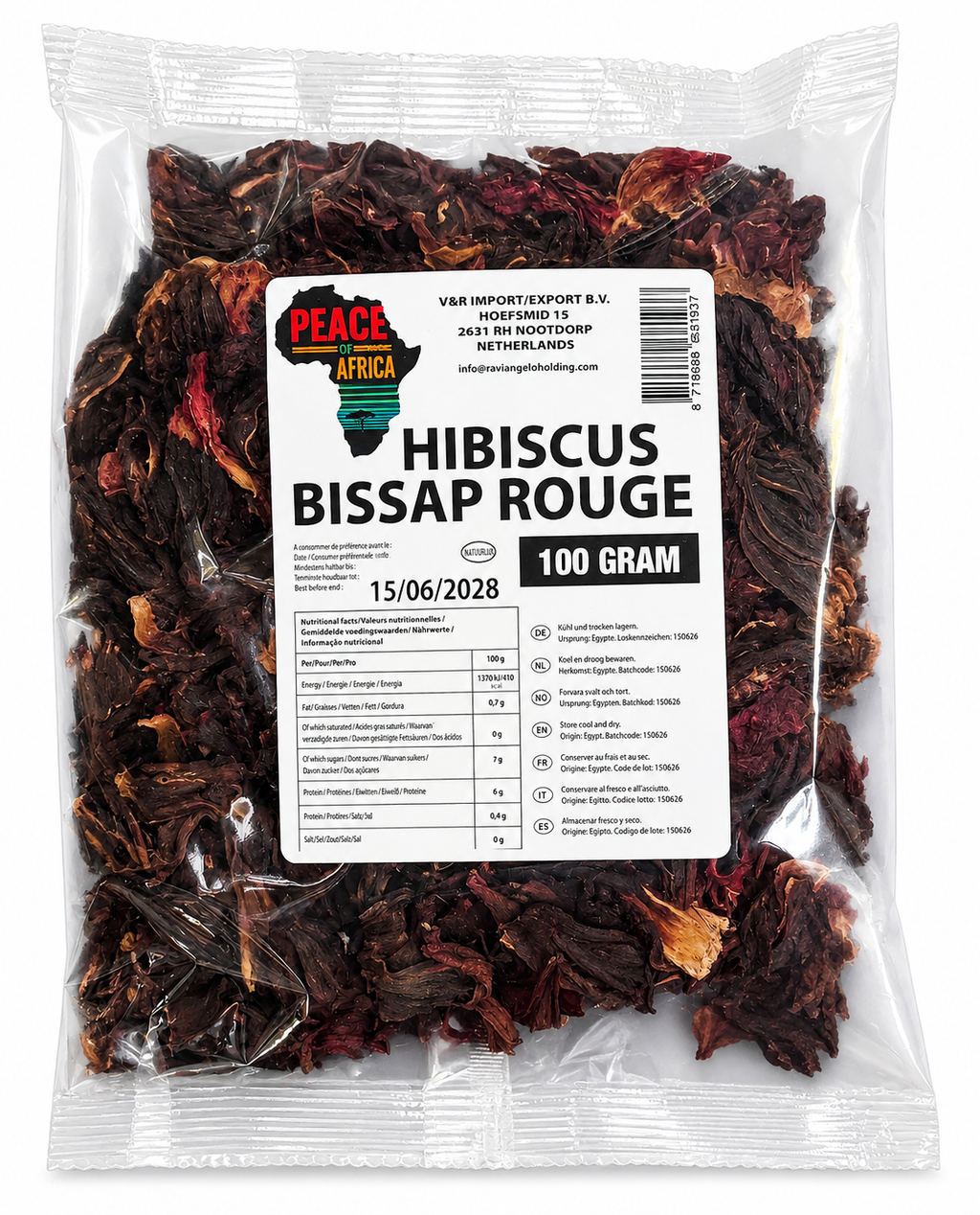Hibiscus Bissap Rouge 100 g