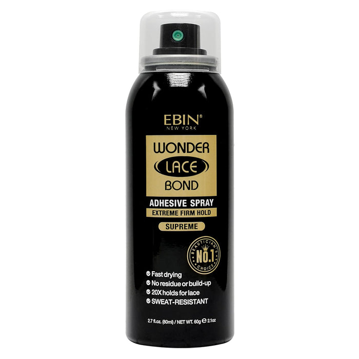 Ebin Wonder Lace Bond Adhesive Spray Extreme Hold Supreme no1 80 ml