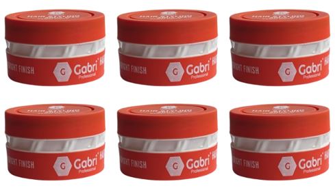 Gabri Hair Styling Aqua Wax Bright Finish 6 pieces