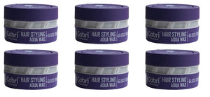 Gabri Violet Natural Aqua Hair Gel Wax 6 pieces