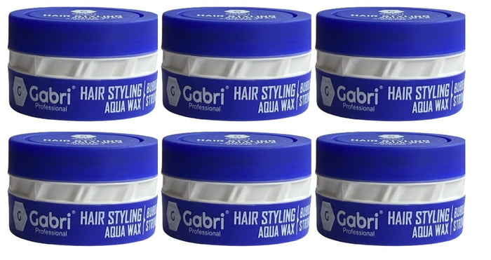 Gabri Natural Hair Styling Aqua Wax Bubble Gum Strong 6 pieces