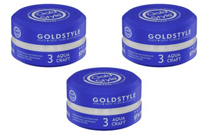 Gold Style 3 Aqua Craft Styling Wax 3 Stuks