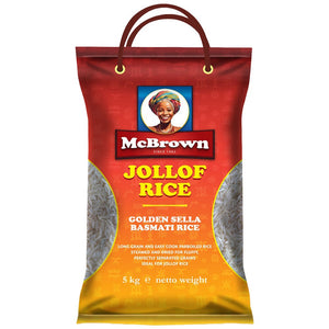 MC BROWN Golden Sella Basmati Jollof Rice 5 kg