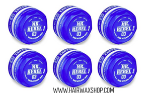 MR REBEL 03 HAIR STYLING WAX BLUE 6 PIECES