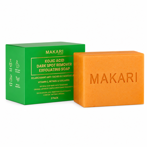 Makari Kojic Acid Dark Spot Remover Exfoliant Soap 200 g (pak of 2 pieces)