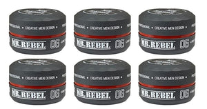 Mr Rebel 06 Hair Styling Wax Black 6 PIECES