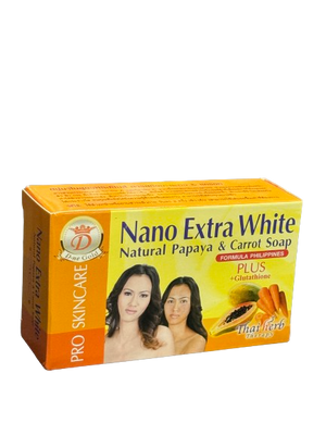 Nano Extra White Natural Papaya and Carrot Soap 160 g