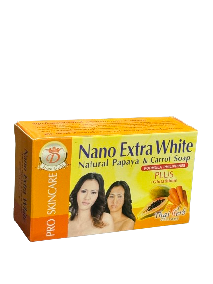 Nano Extra White Natural Papaya and Carrot Soap 160 g