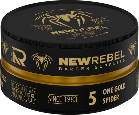 New Rebel Hair Styling Wax 5 One Gold Spider 150 ml