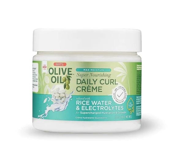 ORS Olive Oil Daily Curl Crème Rice Water and Electrolytes 227 g