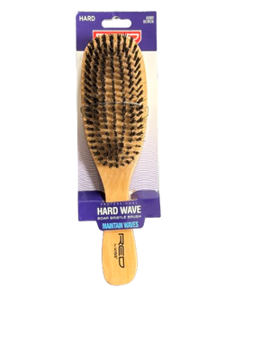 Red Kiss Hard Wave Boar Bristle Brush